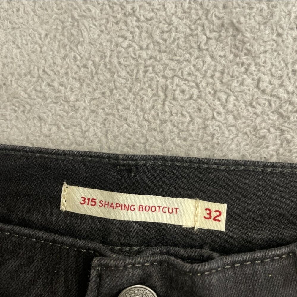 NEW Levis 315 Women's Size 32 Shaping Bootcut Jeans Black Stretch - Picture 6 of 10